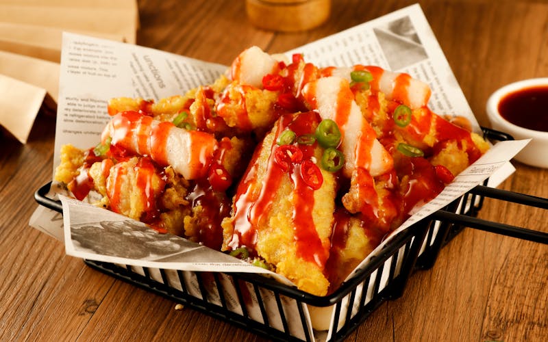 Spicy Nashville tenders plate